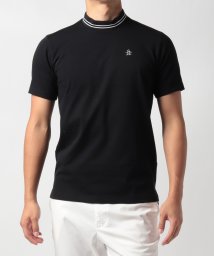 Munsingwear(マンシングウェア)/『STANDARD』SUNSCREENスムースガゼット付きモックネック半袖シャツ/ブラック