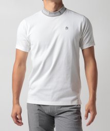 Munsingwear(マンシングウェア)/『STANDARD』SUNSCREENスムースガゼット付きモックネック半袖シャツ/ホワイト