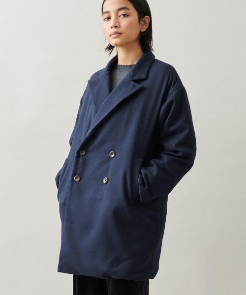 THE LOFTLABO(THE LOFTLABO)/「THE LOFTLABO / ザ　ロフトラボ」NOMY /DOUBLE BREASTED MIDDLE DOWN COAT/NAVY