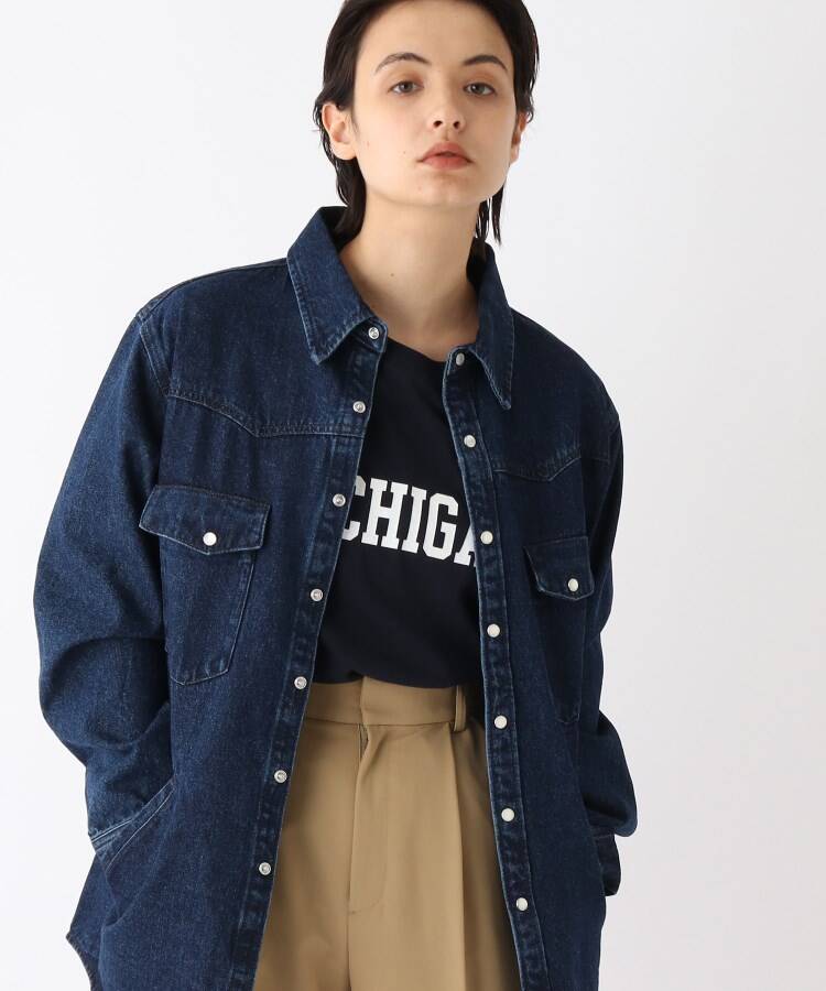 セール】オーガニックコットンデニム シャツジャケット【UNISEX