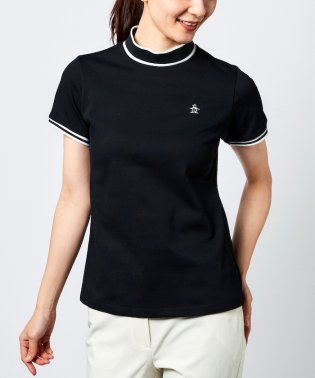Munsingwear/『STANDARD』SUNSCREENスムースガゼット付きモックネック半袖シャツ/504814596