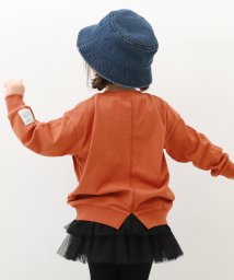 devirock/バックスリット 長袖Tシャツ 子供服 キッズ 女の子 トップス 長袖Tシャツ ロンT 綿100% 吸汗 ゆるっと シルエット/504853789