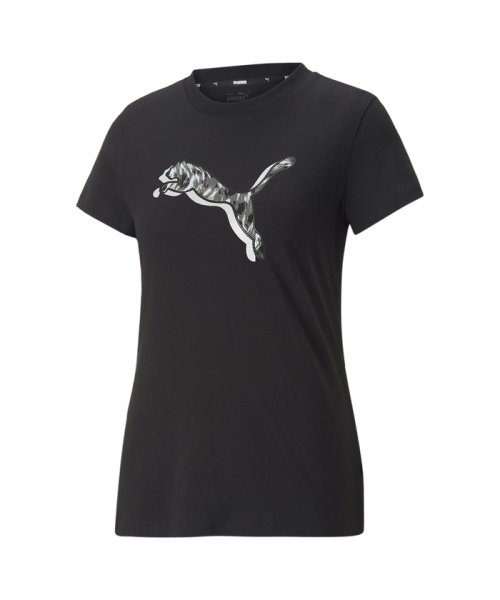 PUMA(プーマ)/ウィメンズ PUMA POWER サファリ グラフィック Tシャツ/PUMABLACK