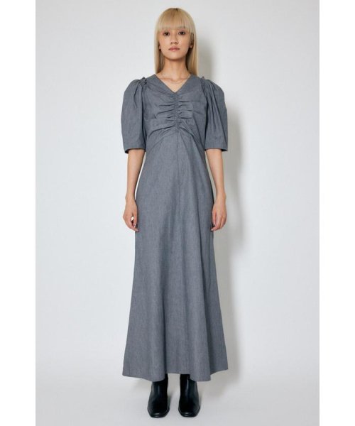 マウジー Moussy Front Gather Puff Sleeve ワンピース Magaseek