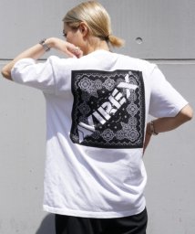 AVIREX(AVIREX)/バンダナプリント ボックスロゴ Tシャツ/BANDANA PRINT T－SHIRT/ブラック