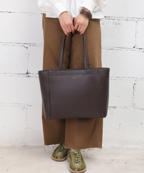 UNGRID bag(アングリッド　バッグ)/スムース A4多機能トートBAG/DBRN