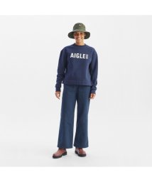 AIGLE/ロゴクルーネックスウェットシャツ/504858399