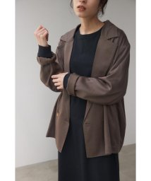 BLACK BY MOUSSY(ブラックバイマウジー)/over silhouette shirt jacket/CGRY