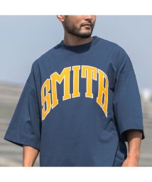 SUNNY SMITH(サニースミス)/Heavy Smith School Logo SS Tee/ネイビー