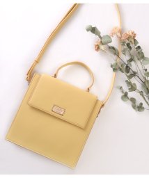 Clelia(クレリア)/トートバッグ ハンドバッグ ショルダーバッグ Clelia クレリア Allegro アレグロ ブランド スクエア シンプル フラップ おしゃれ かわいい 大人/ライトイエロー