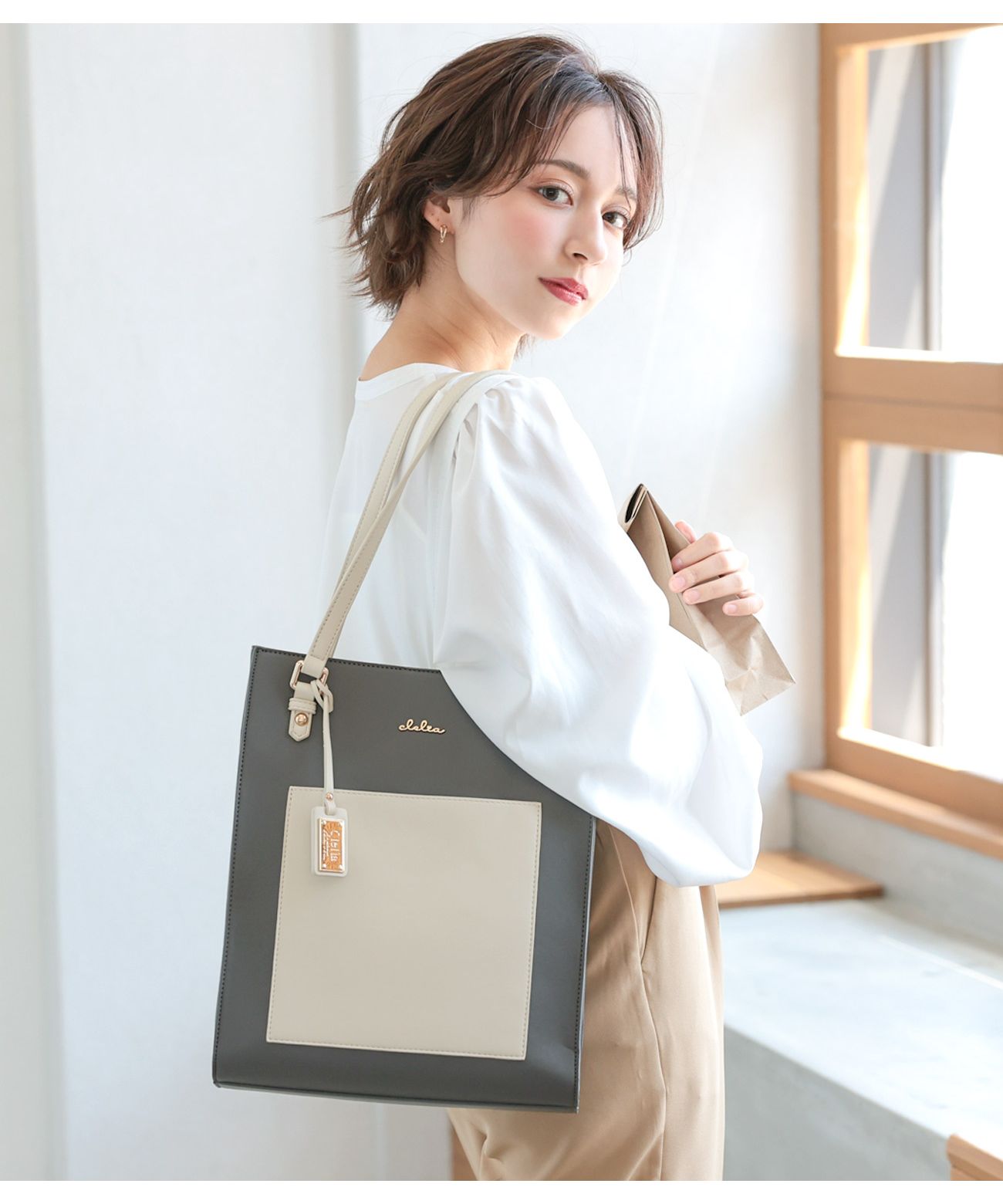 Clelia A4トートバッグ