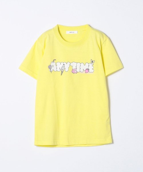 SHIPS any WOMEN(シップス　エニィ　ウィメン)/SHIPS any: ANYロゴ プリント 半袖 Tシャツ/イエロー