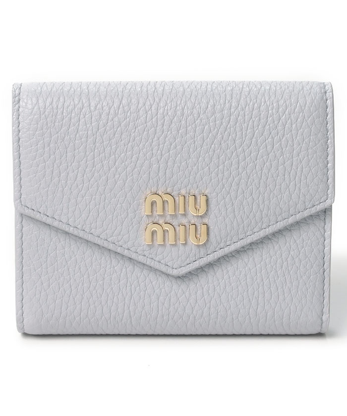 セール】【MIUMIU】ミュウミュウ コンパクト財布 三つ折り MIUMIU 