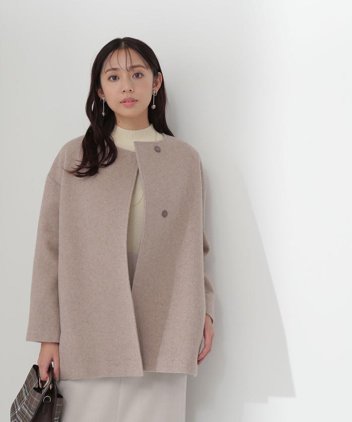 特別プライス カシミヤ入り ナチュラルビューティー ロングコート