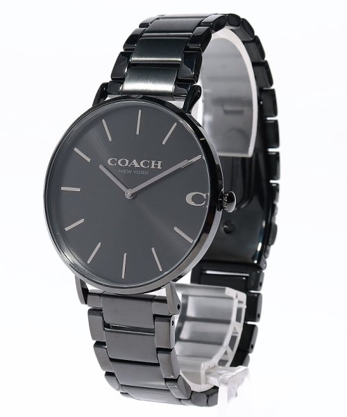 COACH(コーチ)/【メンズ】【COACH】コーチ　メンズ　14602431　CHARLES　チャールズ　41ｍｍ　ブラック×ブラック　ステンレススチールベルト　クォーツ/その他