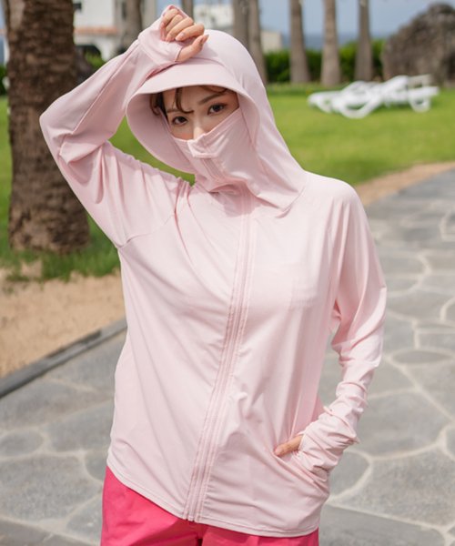 フード付き長袖ラッシュガードラッシュガード レースレディース Lace Ladies Magaseek