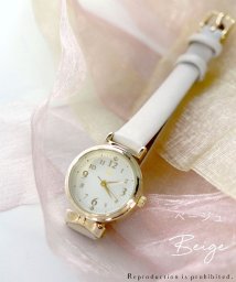 nattito(ナティート)/【メーカー直営店】腕時計 レディース リュバン リボン ストーン 可愛い フィールドワーク ASS152/ベージュ