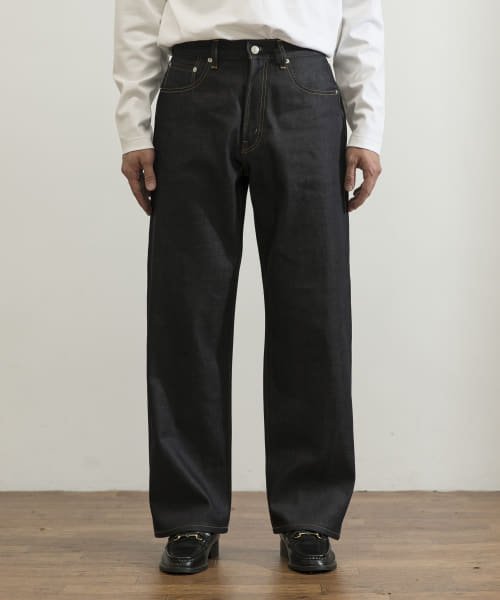 URBAN RESEARCH(アーバンリサーチ)/スーピマ DENIM PANTSワイド #BOB by SHIOTA/INDIGO