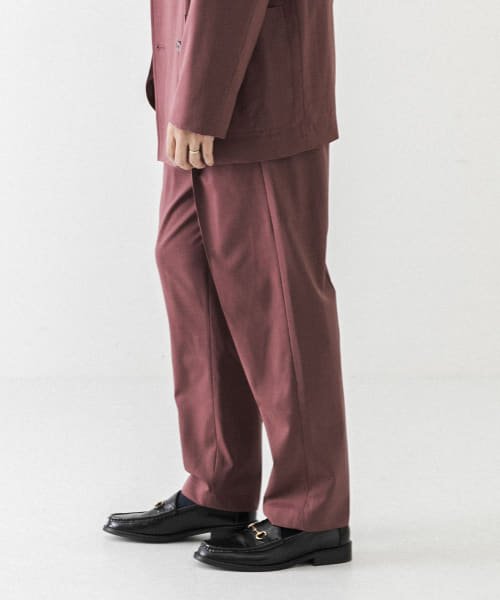 URBAN RESEARCH(アーバンリサーチ)/WASHABLEウールイージートラウザー/BURGUNDY