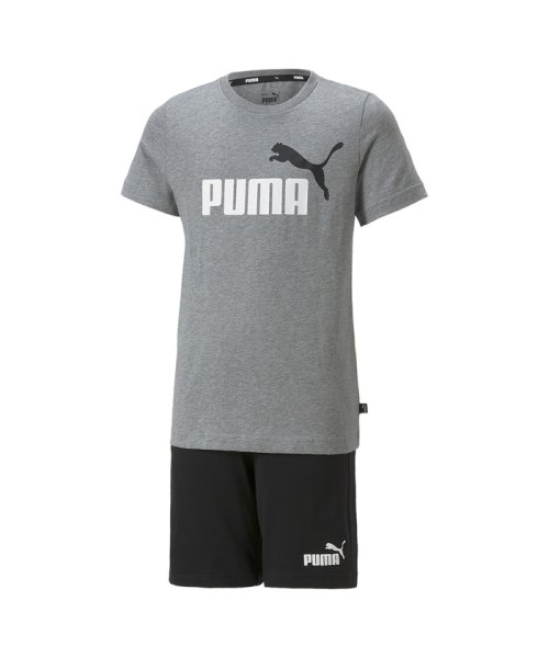 PUMA(PUMA)/キッズ ボーイズ 半袖 Tシャツ アンド ショーツ セット 120－160cm/MEDIUMGRAYHEATHER