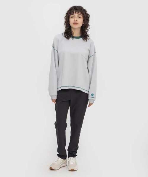 le coq sportif (ルコックスポルティフ)/【池田エライザ着用】エアスタイリッシュパンツ・ヒートナビ（9分丈テーパード）【アウトレット】【アウトレット】/ブラック