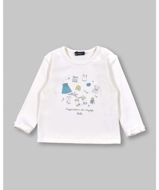 BeBe/ベアフライス 旅の持ち物 プリント Tシャツ ベビー (80~90cm)/504840433