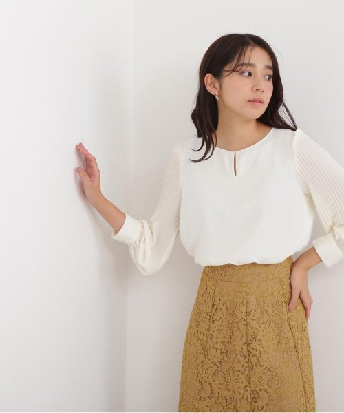 フロントメタルプリーツドッキングブラウス ナチュラルビューティーベーシック Natural Beauty Basic Magaseek フロントメタルプリーツドッキングブラウス ナチュラルビューティーベーシック Natural Beauty Basic Magaseek