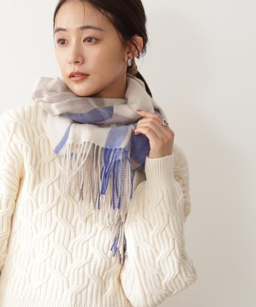 ウールチェックストール エヌナチュラルビューティベーシック N Natural Beauty Basic Magaseek