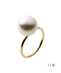 cream dot(クリームドット)/大きめパールが遊びゴコロをくすぐるデザインリング/ゴールド