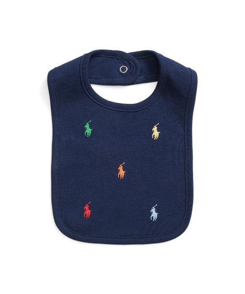 POLO RALPH LAUREN(POLO RALPH LAUREN)/(ベビー)Polo ポニー コットン インターロック ビブ/410ネイビー