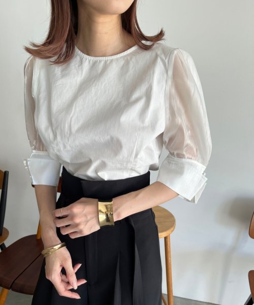 セール シアースリーブブラウス マジェスティックレゴン Majestic Legon Magaseek