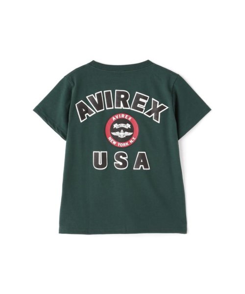 AVIREX(AVIREX)/《KIDS》ヴァーシティーTシャツ/VARSITY T－SHIRT/AVIREX / アヴィレックス/ダークグリーン