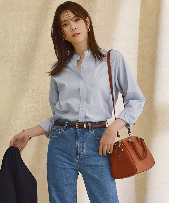 CLASSY.1月号掲載】CANCLINI バンドカラー シャツ(504869936