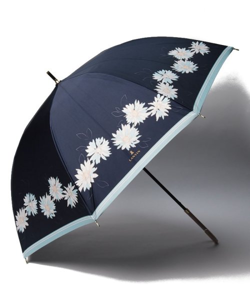 LANVIN en Bleu(umbrella)(ランバンオンブルー（傘）)/傘　サテンフラワー/ネイビーブルー