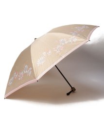 LANVIN en Bleu(umbrella)(ランバンオンブルー（傘）)/折りたたみ傘　サテンフラワー/ベージュ