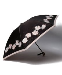 LANVIN en Bleu(umbrella)(ランバンオンブルー（傘）)/折りたたみ傘　サテンフラワー/ブラック