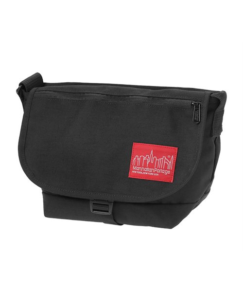 Manhattan Portage(マンハッタンポーテージ)/Nylon Messenger Bag JR Flap Zipper Pocket/Black