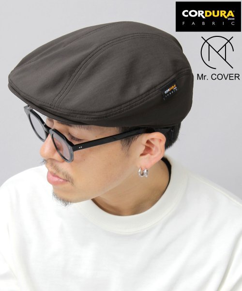 Mr.COVER(ミスターカバー)/Mr.COVER / ミスターカバー / CORDURA ストレッチナイロン ハンチング / フラットバイザー ハンチング帽/ブラック