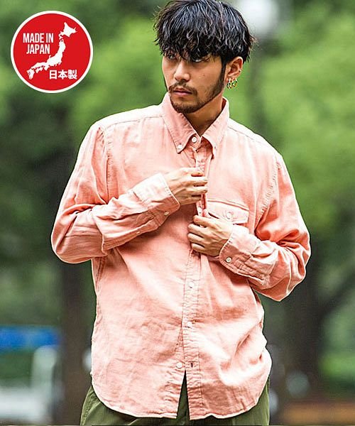 SB select 日本製ボタンダウンガーゼシャツ 国産 シャツ メンズ ブランド 大人 オシャレ 長袖シャツ ダブルガーゼ 長袖 日本製 アメカジ 綿100% 人気・おすすめ｜使いやすい・旅行におすすめ 品質保証 全国発送 在庫限り
