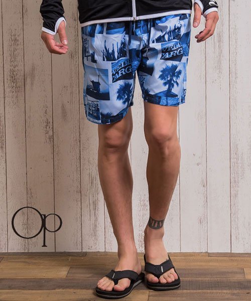 Ocean Pacific 総柄サーフトランクス メンズ ブランド オシャレ サーフパンツ 総柄 プリント ショーツ Ocean Pacific オーシャンパ エスビーセレクト Sb Select Magaseek