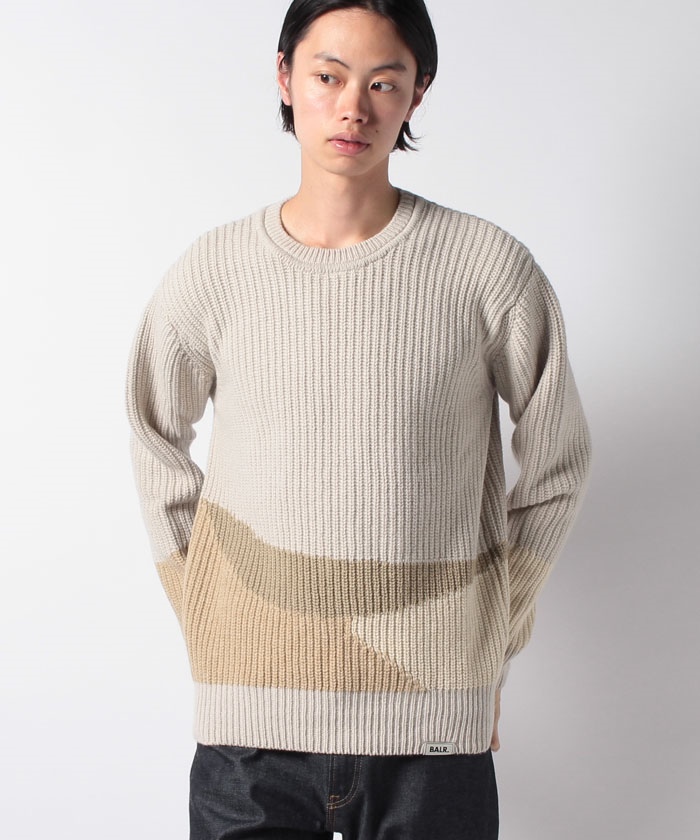 セール】ボーラー / トップス / BENJAMIN REGULAR INTARSIA CREWNECK