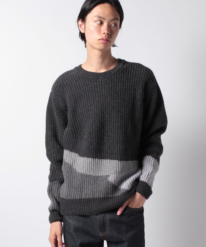 セール】ボーラー / トップス / BENJAMIN REGULAR INTARSIA CREWNECK