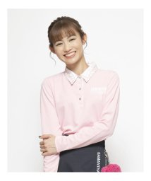 Samantha GOLF/ロゴ襟長袖ポロシャツ/504880181