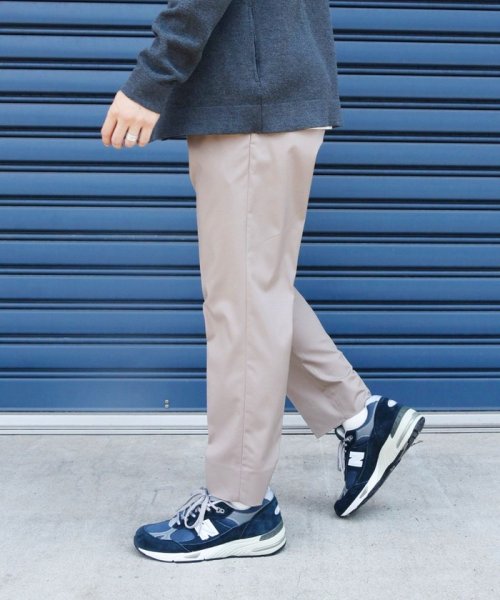 セール】SHIPS any: アンクル テーパード ストレッチ ワンプリーツ  