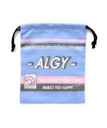 ALGY(アルジー)/ドーナツライン巾着/サックス