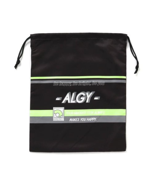 ALGY(アルジー)/ドーナツラインビッグ巾着/ブラック