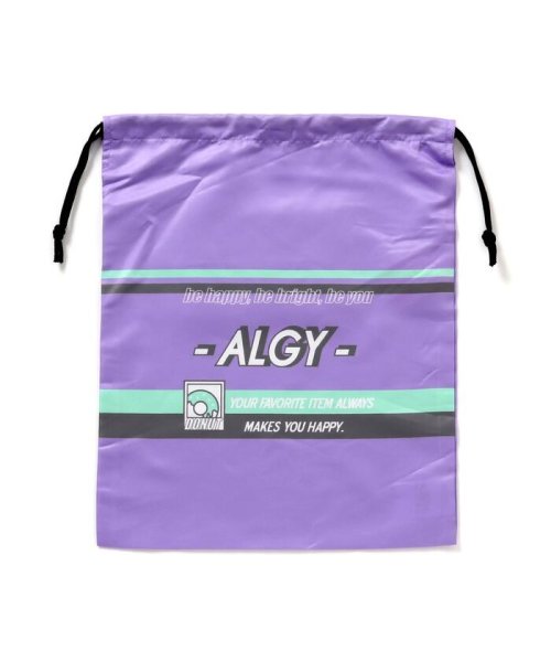 ALGY(アルジー)/ドーナツラインビッグ巾着/ラベンダー