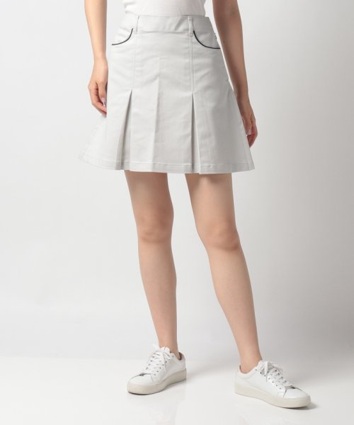 Munsingwear(マンシングウェア)/ストレッチ起毛サテンスカート【アウトレット】/グレー