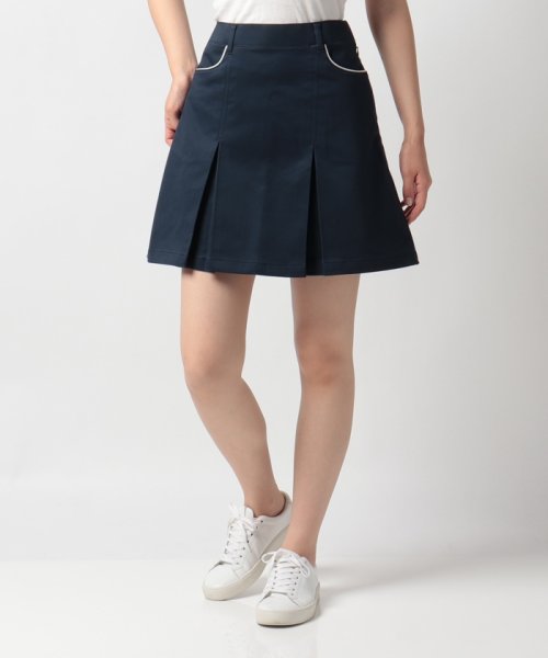 Munsingwear(マンシングウェア)/ストレッチ起毛サテンスカート【アウトレット】/ネイビー