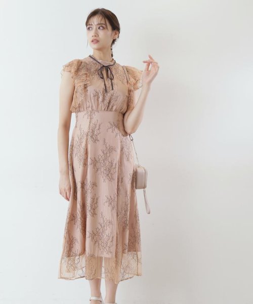 ツートーンレースラッフルワンピース Web限定カラー ピンク ジルバイジルスチュアート Jill By Jillstuart Magaseek